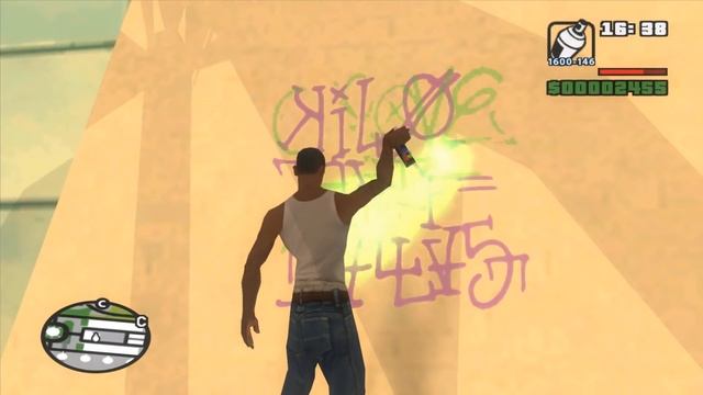 GTA San Andreas. Прохождение: Закрашивание 100 граффити | All tags. смотреть онлайн