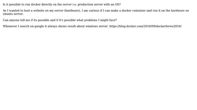 Unix & Linux: Running docker containers on servers(Production line) смотреть онлайн