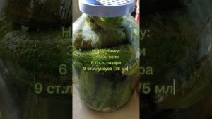 Рецепт ОГУРЦОВ «1,2,3» на зиму. Как БОЛГАРСКИЕ: ВКУСНО!
