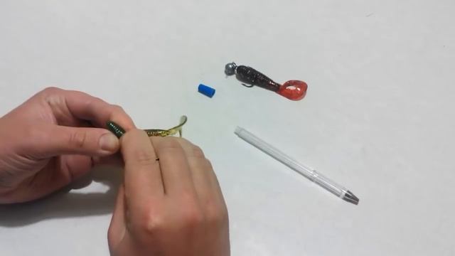 Твистер на щуку с тройником. Twister For Pike With A Tee.