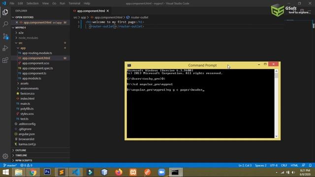 how to fix node package installation, adding components and route pages | Learn angular8 tutorials# смотреть онлайн