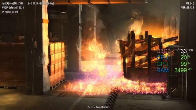 GeForce GT 1030 -- Intel Core i7-860 -- Mafia II Benchmark смотреть онлайн