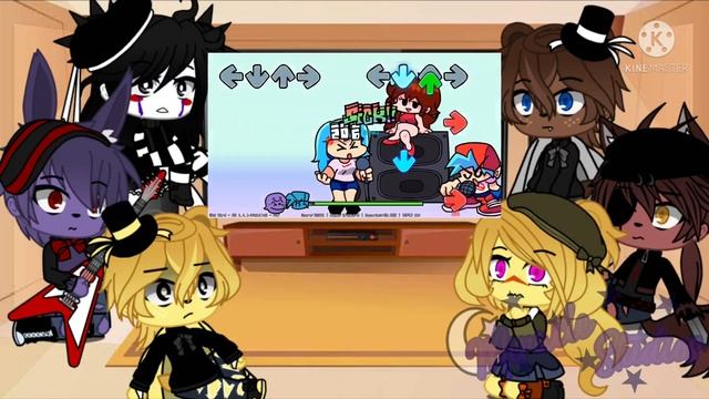 FNAF 1 Reacts To Friday Night Funkin' Vs Sky Mod || Gacha Club смотреть онлайн