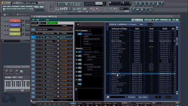 BlueARP & Motif XS (electric guitar arpeggios/gate per step) смотреть онлайн