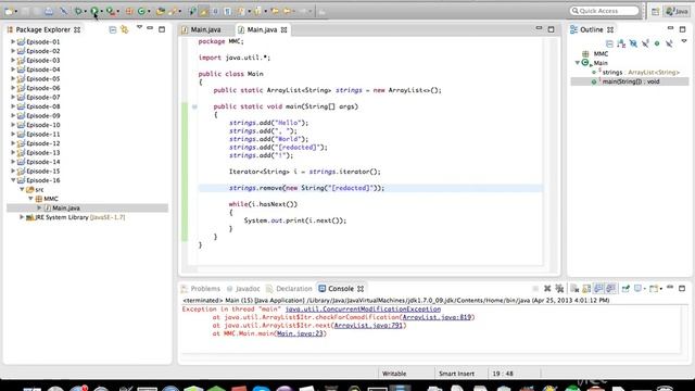 Java Tutorials: Episode 16 - Better than Arrays and Iterators смотреть онлайн