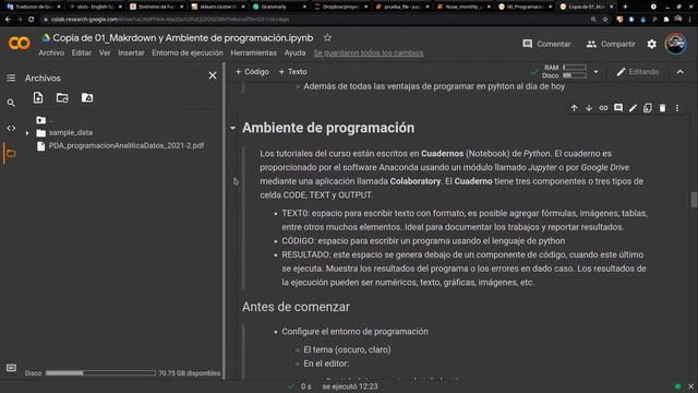 PAD 01 Markdown y ambiente de programación python смотреть онлайн