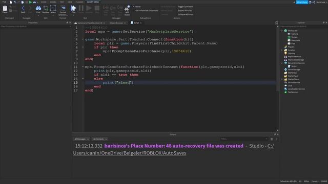 Game Pass Nasıl Eklenir | Roblox Studio Dersleri | Roblox Studio смотреть онлайн