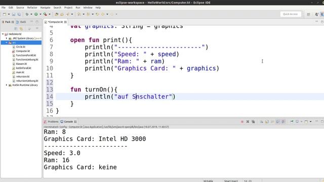 Kotlin für alle Tutorial #54 - Abstrakte Klassen смотреть онлайн