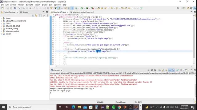 SELENIUM PART 7 LOGIN LOGOUT смотреть онлайн