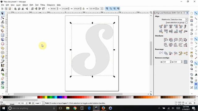Inkscape - Split a chevron letter and leave a solid white background behind it смотреть онлайн