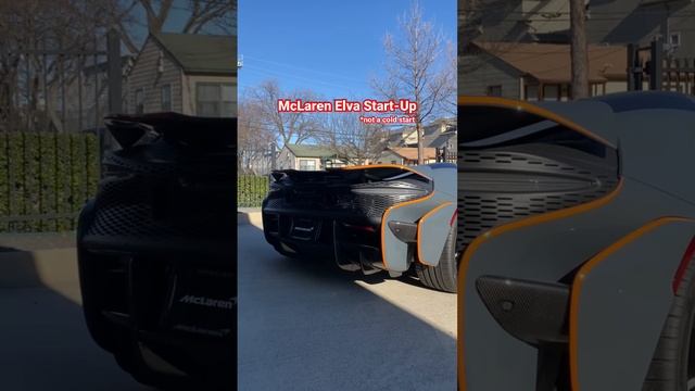 Starting up the McLaren Elva (warm start) - McLaren Dallas смотреть онлайн