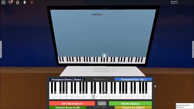 I played Bohemian Rhapsody on Roblox Virtual piano смотреть онлайн