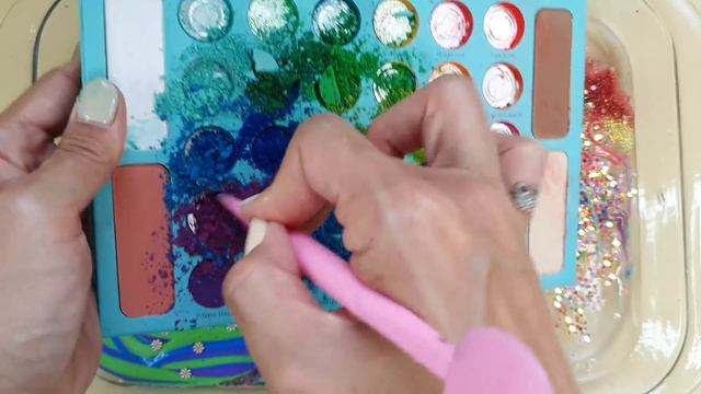 Rainbow Cloud Slime Mixing Random Into Slime! Satisfying Slime Video ASMR