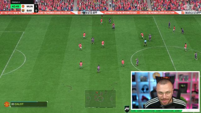 Играя Първи Мач на EA SPORTS FC 24 - Манчестър Юнайтед Vs Барселона смотреть онлайн