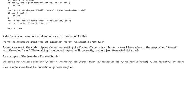Salesforce: OAuth2 token request using JSON fails - grant type not supported (2 Solutions!!) смотреть онлайн