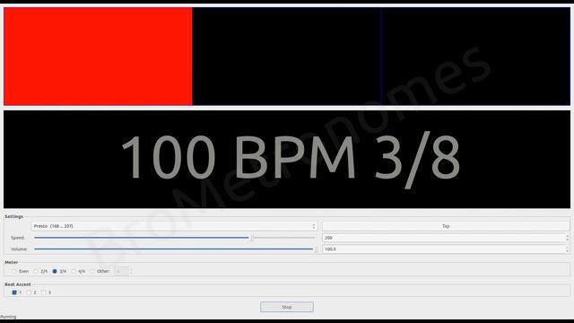 BroMetronome 100 BPM 3/8 смотреть онлайн