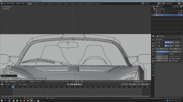 3D моделирование авто в Blender 2.82. Урок 7. смотреть онлайн