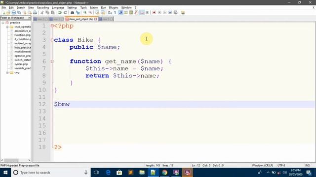 Object Oriented PHP | Class & Object | Web Tutorial by Nikhil Koshti смотреть онлайн