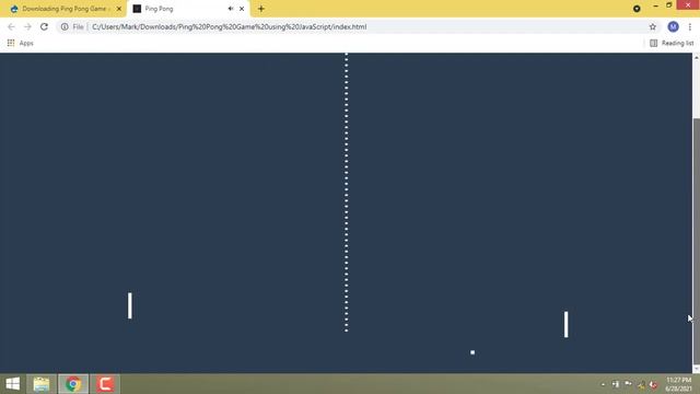 Ping Pong Game using JavaScript смотреть онлайн