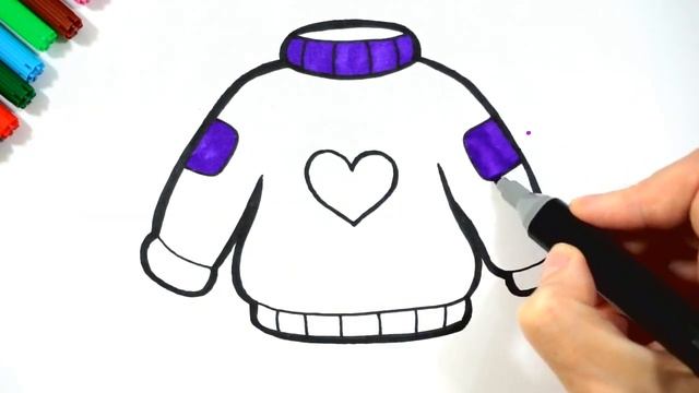 Bolalar uchun Kozok rasm chizish/Drawing Sweater for children/Рисование свитера для детей смотреть онлайн