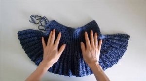 Простая манишка крючком для начинающих. Как связать