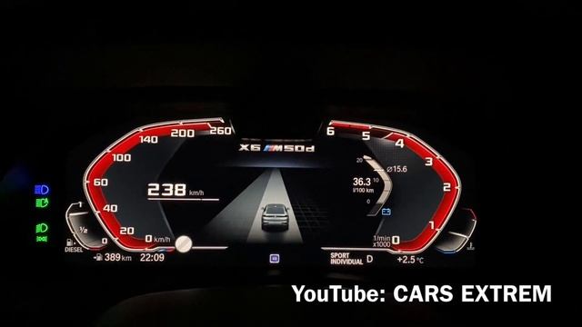 2020 BMW X6 M50d G06 | 0-250 Km/h Acceleration On German Autobahn