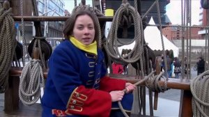 Работа с бегучим такелажем