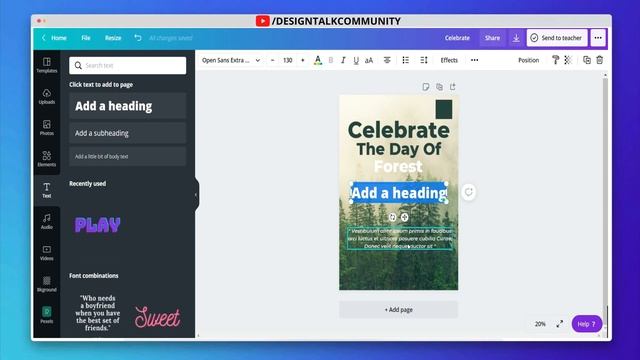 Poster Design With Canva | Flayer Design | Part 2 | @Designtalki | смотреть онлайн