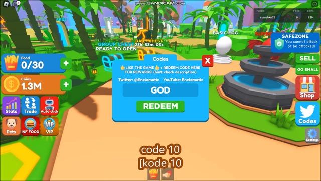 *ALL CODES WORK* Eating Simulator ROBLOX | April 21, 2023 смотреть онлайн