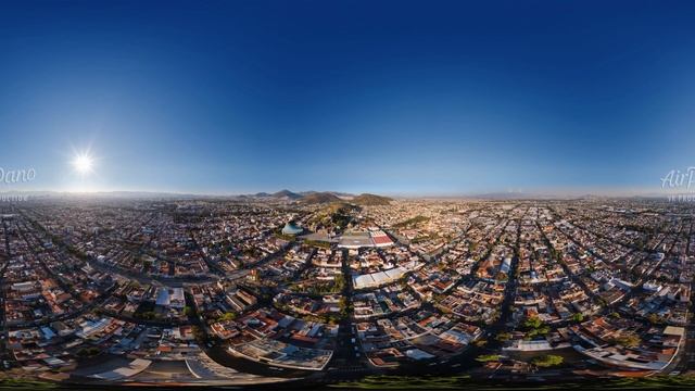 Mexico City, Helicopter Trip. Aerial 360 video in 16K смотреть онлайн