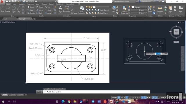 60 AutoCAD 2D 3D Drawings and Practical Projects -- Exercise #3 [2D] смотреть онлайн