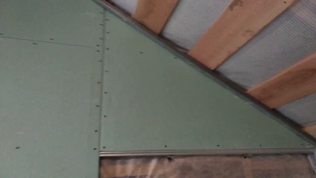 Ванная 2 - 2 - крутим гипсокартон: стены, короба, потолок, наклонная часть мансарды смотреть онлайн