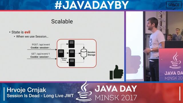 Java Day Minsk 2017 - Hrvoje Crnjak - Session Is Dead - Long Live JWT смотреть онлайн