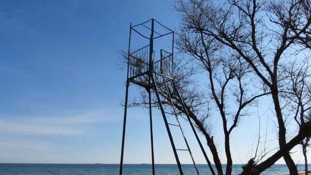 Азовское море. Пляжи кооператива Кавказ, Голубицкая. От заката до рассвета. смотреть онлайн