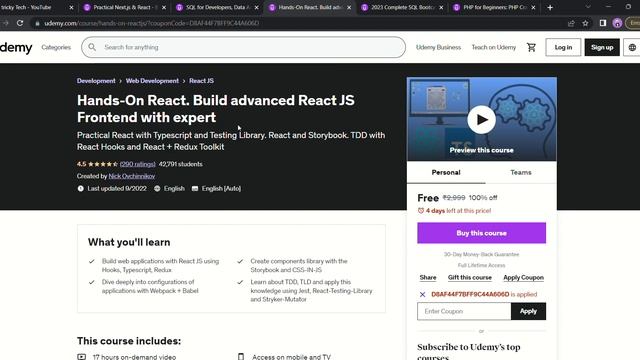 GET FREE UDEMY COURSES WITH CERTIFICATE | Free Courses For Programmers #udemy #udemycouponcode смотреть онлайн