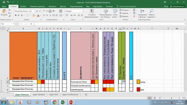 Кадровый Аудит на входе «Лайт версия» смотреть онлайн