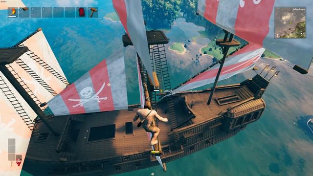 Valheim Black Pearl. Planbuild and Sails tutorial [Valheim + ValheimRaft Mod] смотреть онлайн