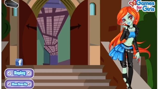 Зомби апокалипсис! МОНСТЕР ХАЙ - новые куклы. Игры для девочек. смотреть онлайн