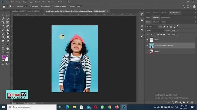20. Majic Erase Tool | Background Removal | Adobe Photoshop Tutorials | for beginners | Free cours смотреть онлайн