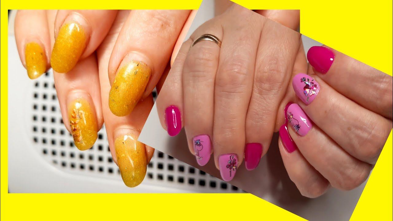 *414*Быстрая коррекция ногтей.Ремонт трещины.Красивый.../nail correction. Crack repair. смотреть онлайн