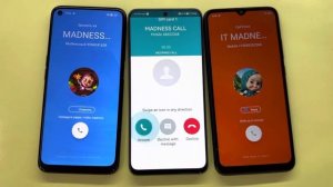 Incoming Call Three Huawei nova Y90 vs OppO A55 vs Redmi 9C nfc/ FAKE CALL Random calls