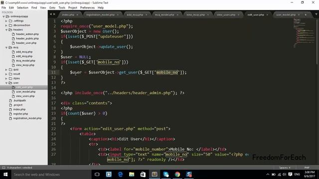 14 - MCQs Quiz PHP - Discussion on edit delete User смотреть онлайн