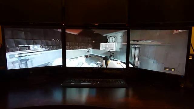 Portal on Triple Monitor at 5120x1200 смотреть онлайн
