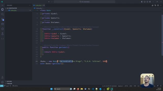 CEPAT MAHIR PHP OOP 03 - APA ITU CONSTRUCTOR DAN DESTRUCTOR DAN CARA MENGGUNAKANNYA смотреть онлайн