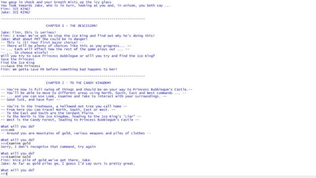 Adventure Time Text Adventure Showcase смотреть онлайн