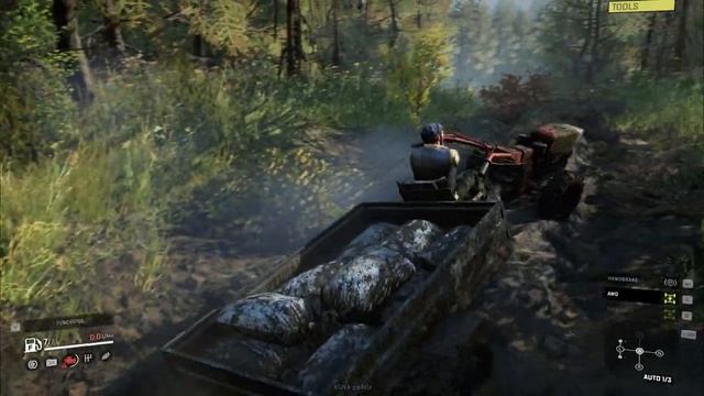 SnowRunner Gameplay Motoblock zarya 151 Extreme Mud - Power Tiller Stuck In Mud смотреть онлайн