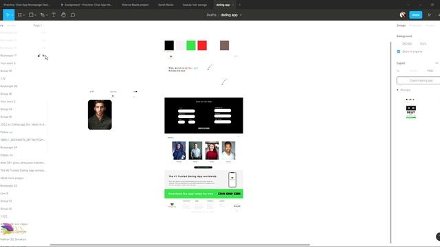 How to design a Dating app with Figma смотреть онлайн
