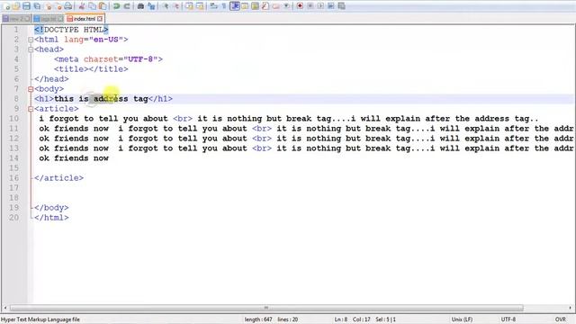 TS-KIRAN-BANDARI-TUTORIALS: Article,br,base.. tags смотреть онлайн