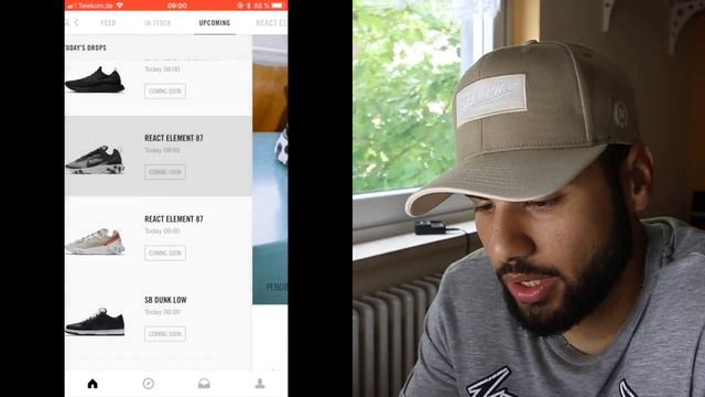 *LIVE COP* NIKE REACT ELEMENT 87 ON SNEAKRS APP смотреть онлайн