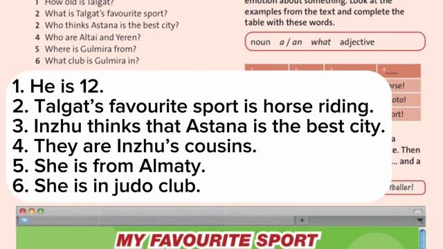 5 сынып Ағылшын тілі Ex: 1, 2, 3, 4, 5, 6 жаттығу 20 бет смотреть онлайн